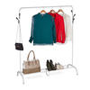 KLEIDERSTÄNDER - Weiß, Kunststoff/Metall (132/145/44cm) - Relaxdays