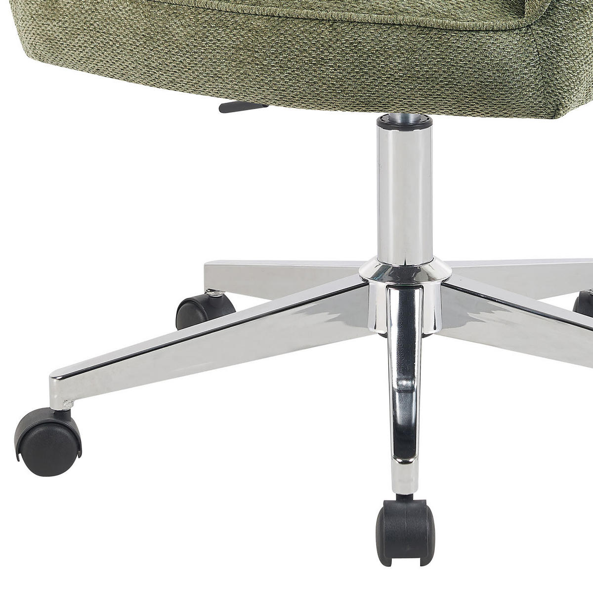 BÜROSTUHL Mika-Faro - Chromfarben/Grün, Textil/Metall (60/84/65cm) - DUBI Möbel