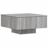 COUCHTISCH Grau Sonoma 60x60x31,5 cm Holzwerkstoff - Silbereichenfarben, Holzwerkstoff (60/60/31.5cm) - furnicato