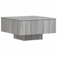 COUCHTISCH Grau Sonoma 60x60x31,5 cm Holzwerkstoff - Silbereichenfarben, Holzwerkstoff (60/60/31.5cm) - furnicato