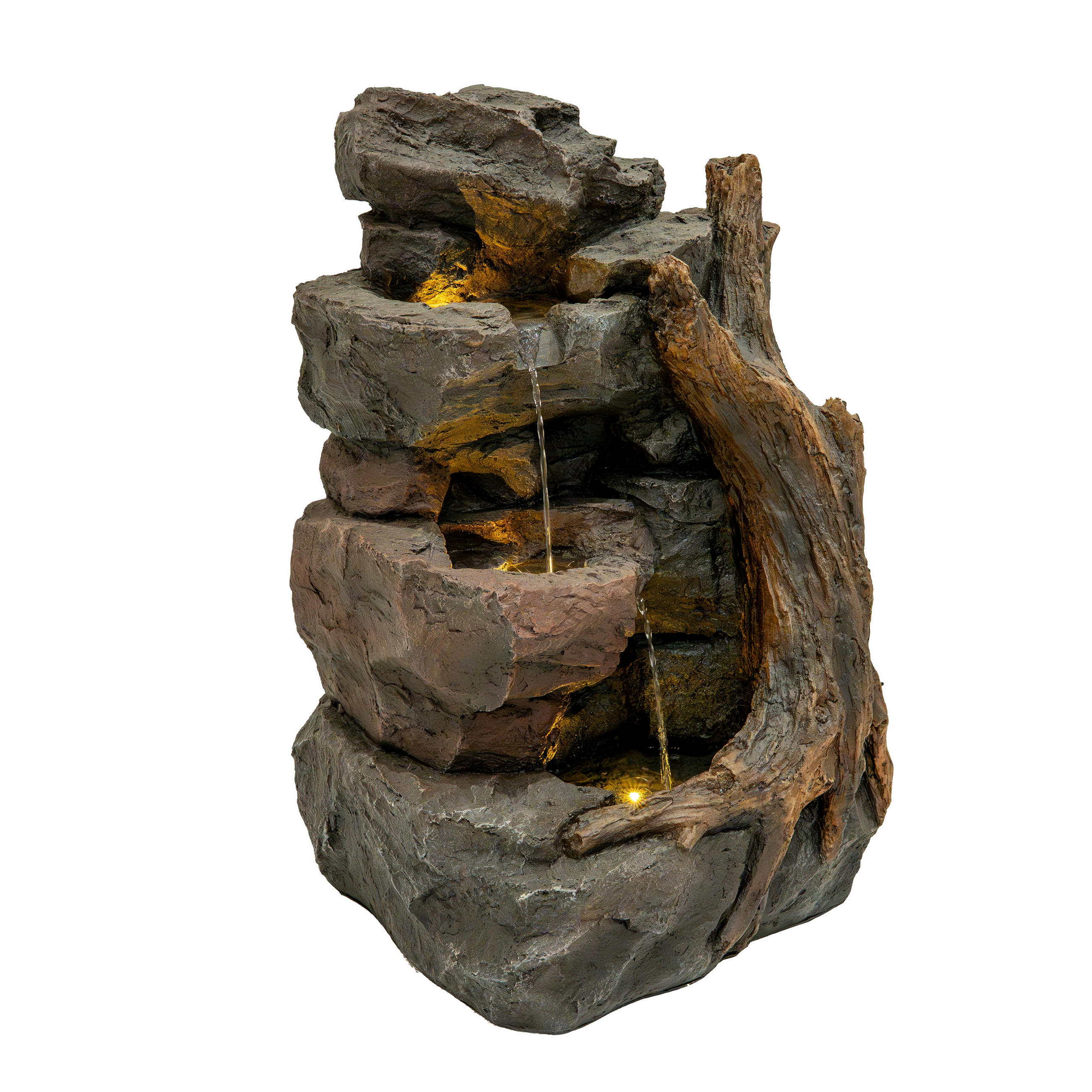 Monstershop Gartenbrunnen Grau 58x70x65 cm