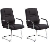 SCHWINGSTUHL 2er Set Stoff schwarz - Schwarz, Textil/Metall (60/104/67cm) - CLP