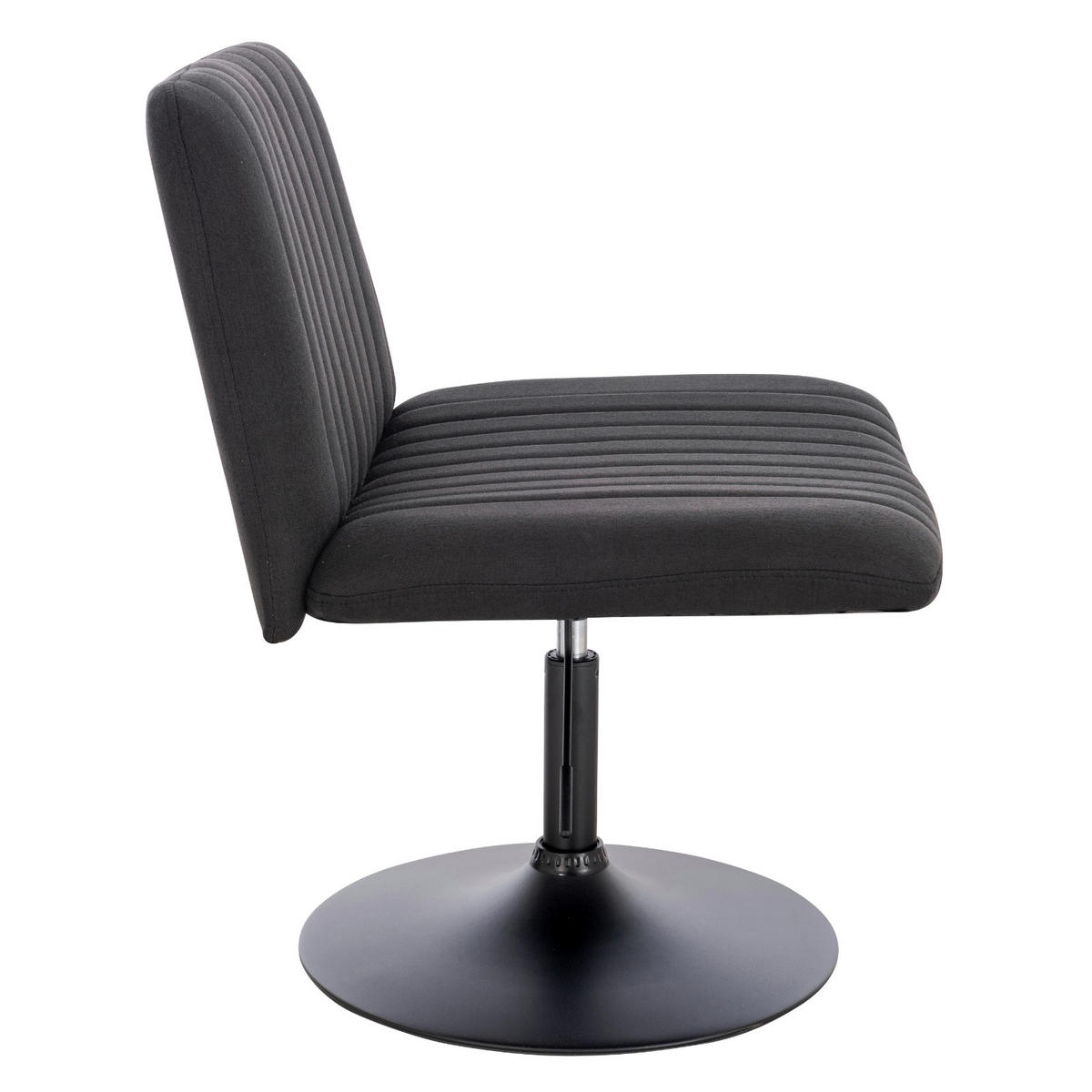 LOUNGESESSEL EMILY Stoffbezug Schwarz - Schwarz, Textil (64/96/66cm) - SVITA