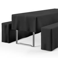 BIERTISCHHUSSE Premium M 70cm Schwarz (3tlg) - Schwarz, Textil (70/220cm) - Beautissu 