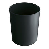 PAPIERKORB Aus Kunststoff 20 Liter 34x28,3 cm Schwarz - Schwarz, Metall (24/30/24cm) - PROREGAL