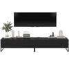 TV-LOWBOARD 2-er Set Elpis Schwarz Matt Glamour 110 cm - Schwarz, Holzwerkstoff/Metall (220/39/54cm) - Meble Lindner