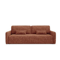 SCHLAFSOFA mit Bettkasten Orange - Schwarz/Orange, Holz/Holzwerkstoff (217/86/102cm) - Furnisell
