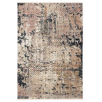 DESIGNER TEPPICH NIA VINTAGE PIXEL VERLAUF - Blaugrau, Textil (80/150cm) - Pergamon
