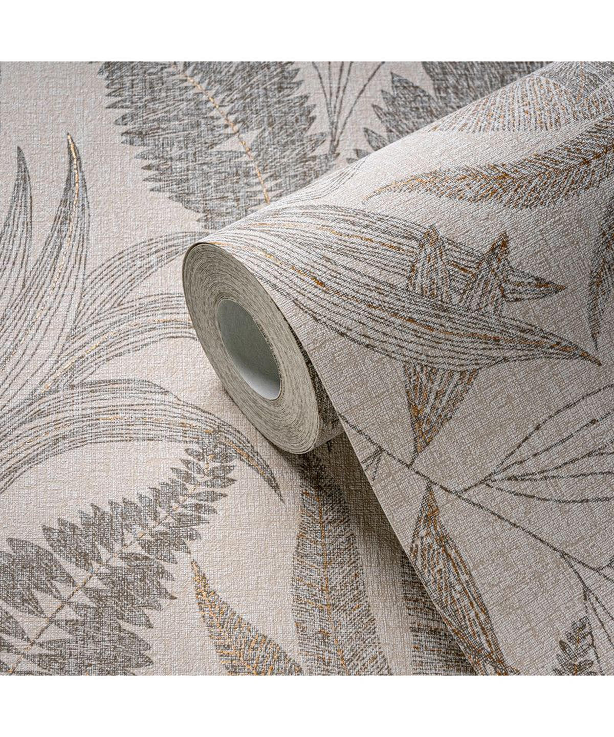 VLIESTAPETE Gold 53/1005 cm - Goldfarben, Textil (53/1cm) - KUNSTLOFT