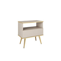 NACHTTISCH ORO Beige 54x39x59 cm - Beige, Holzwerkstoff (54/59/39cm) - FURNLUX
