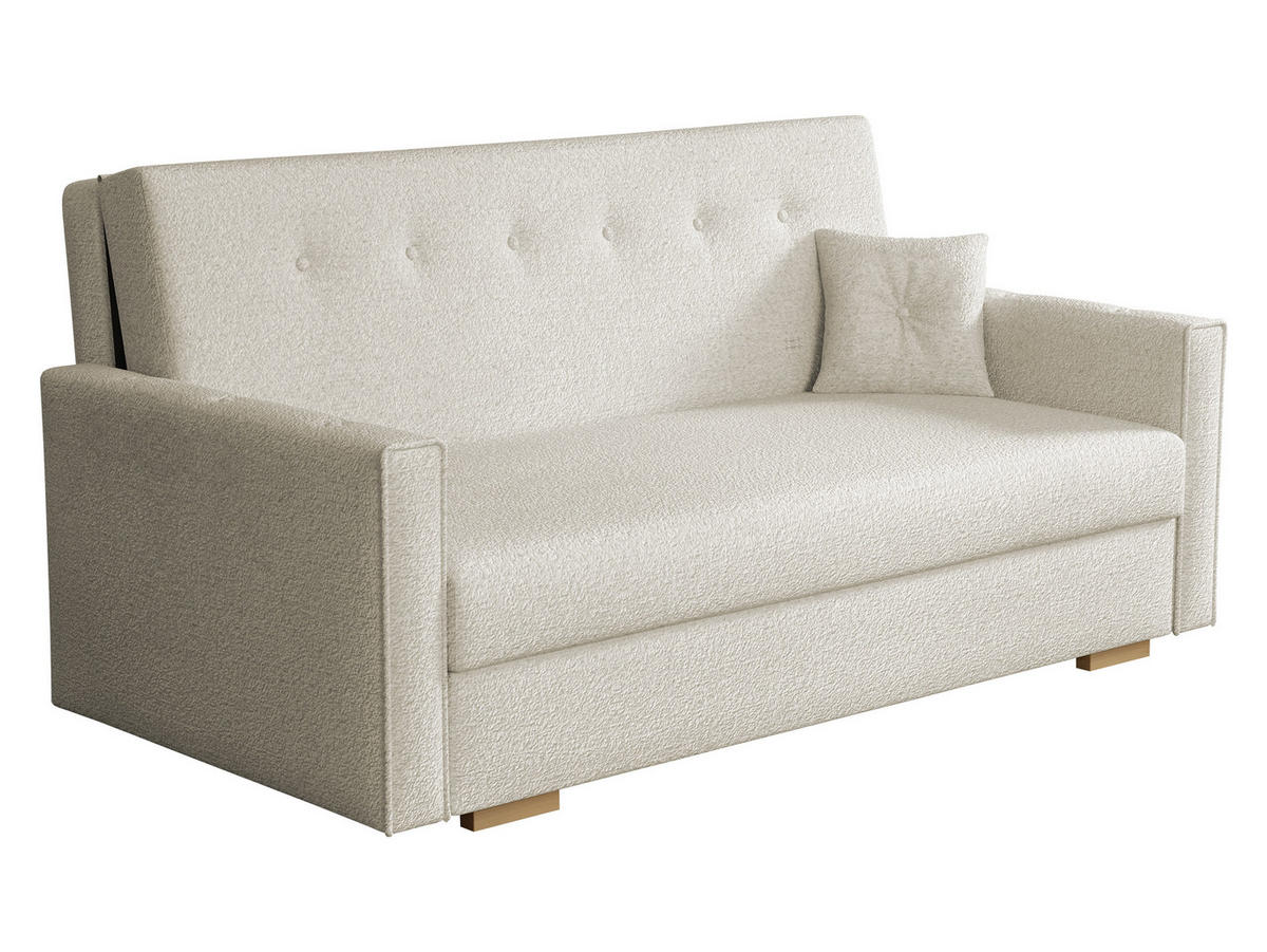 SCHLAFSOFA Viva Sonic IV - Beige/Schwarz, Holz/Textil (173/85/100cm) - MIRJAN24