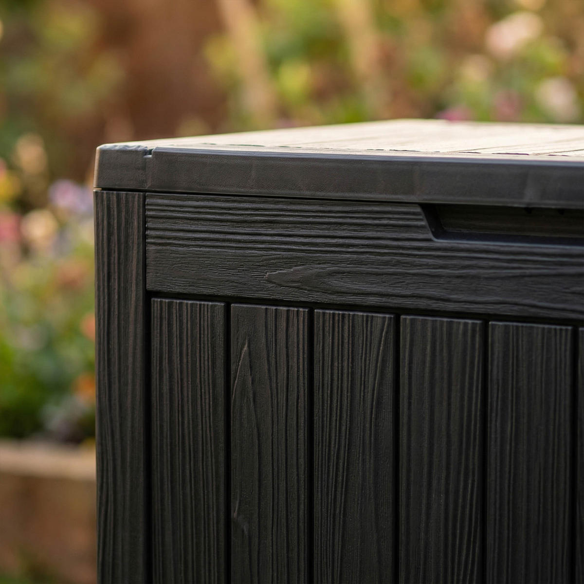 GARTENBOX 170L Schwarz - Schwarz, Kunststoff (77.5/55.5/43cm) - Akord