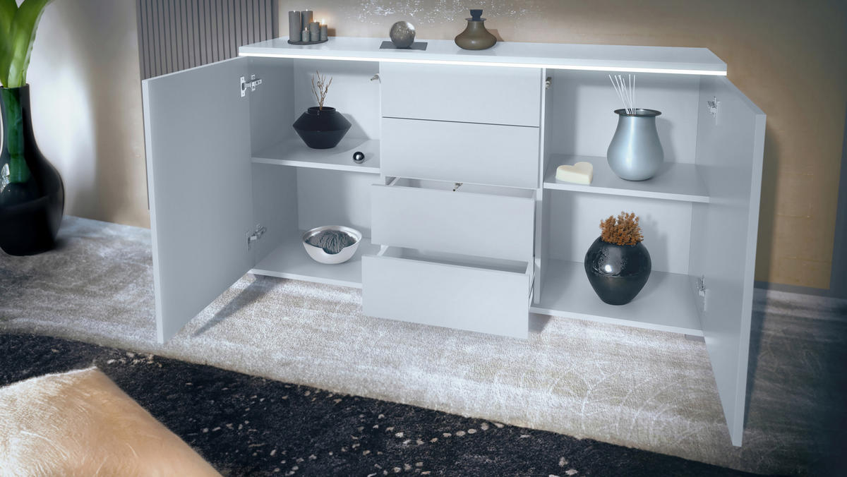 SIDEBOARD Faro Avola-Anthrazit - Anthrazit, Holzwerkstoff (138.5/75.5/35cm) - Vladon