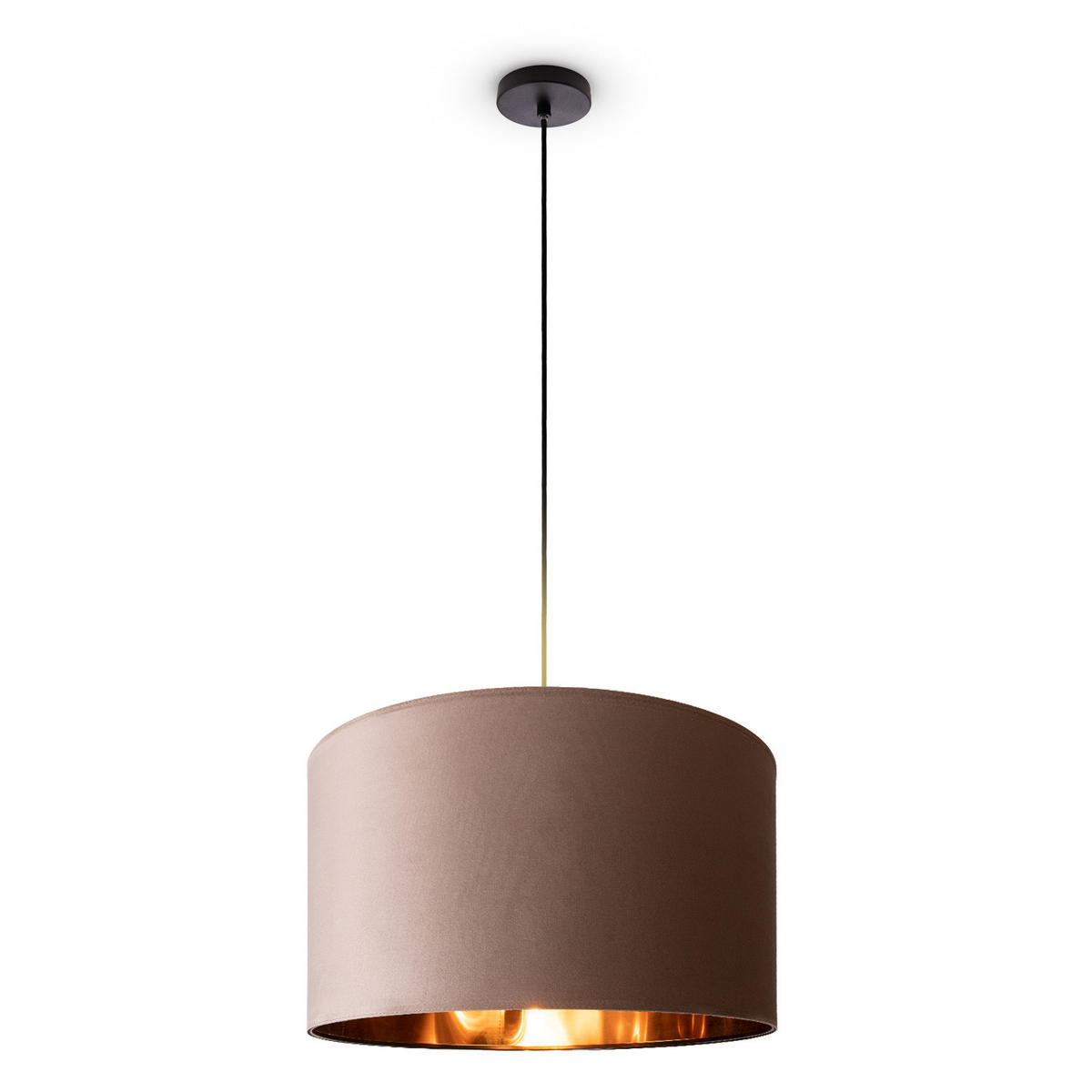 PENDELLEUCHTE Hugo Pd1 - Schwarz, Metall (45.5/45.5/28cm) - Paco Home