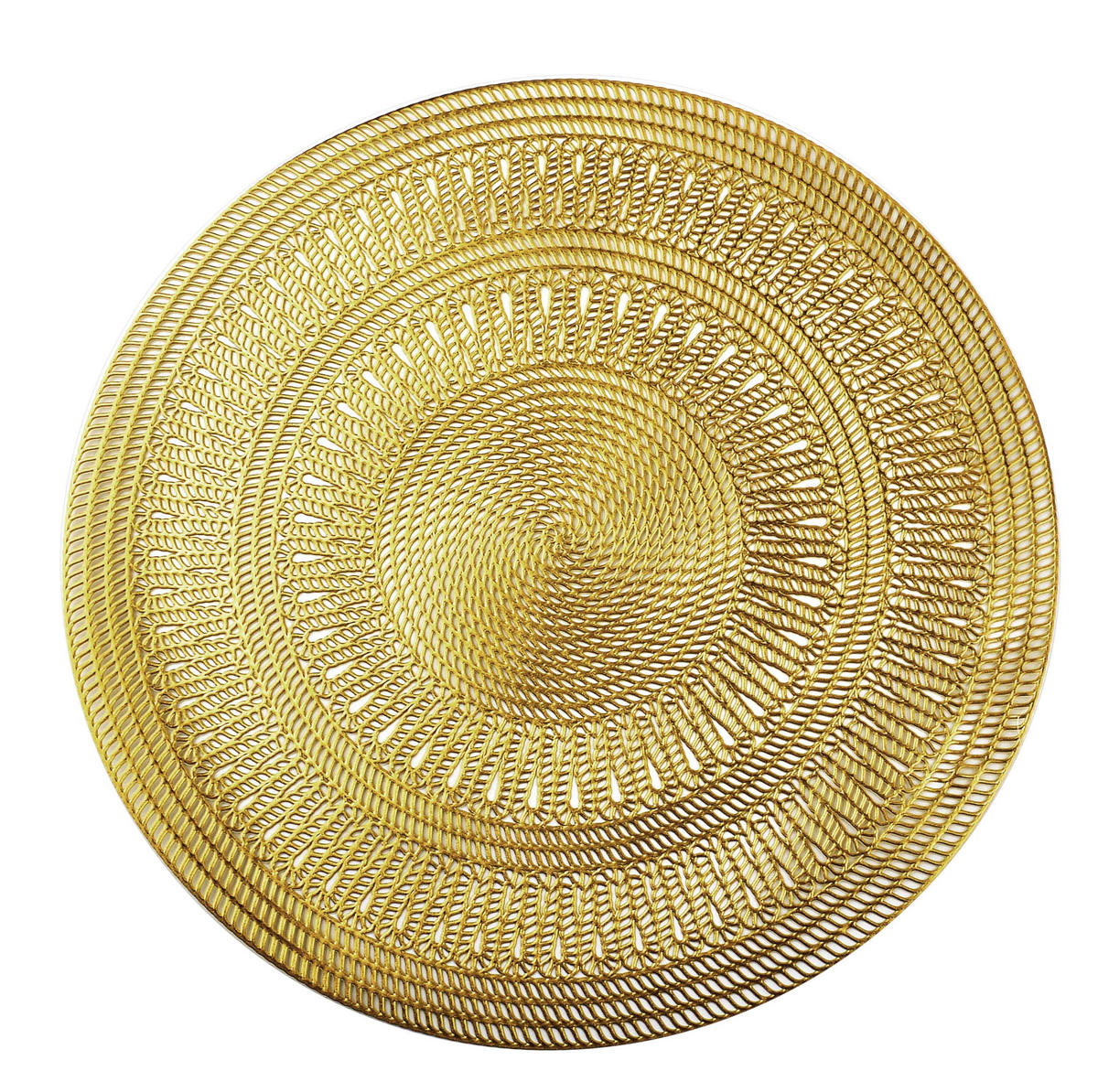 TISCHSET Mandy Gold 38/38/0.1 cm Kunstoff - Goldfarben, Kunststoff (38/38/0.1cm) - Mondex