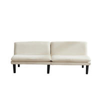 SCHLAFSOFA 167/43/67 cm in Beige Cord - Beige, Textil (86/67/168cm) - Oxeza
