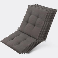 NIEDERLEHNERAUFLAGE Sun-NL 105x50x8cm Taupe (5tlg) - Taupe, Textil (50/8/100cm) - Beautissu 