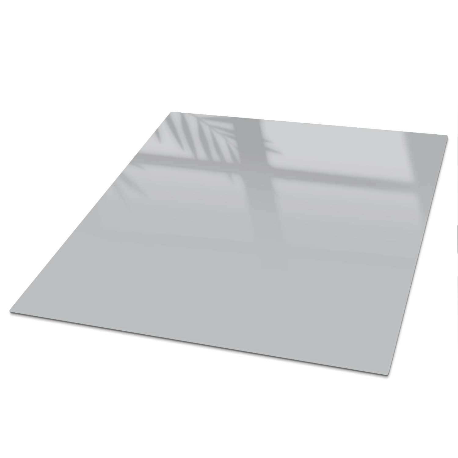 TISCHPLATTE 50x50 cm – Glattes Grau - Pink, Glas (50/50/0.4cm) - Wallfluent