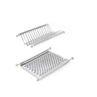 GESCHIRRABTROPFER für Hochschränke, Modul 450mm, Edelstahl - Edelstahlfarben, Metall (24/8/42cm) - EMUCA