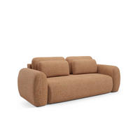 SCHLAFSOFA Gaston - Rotbraun, Holzwerkstoff/Textil (266/95/110cm) - Fun Möbel