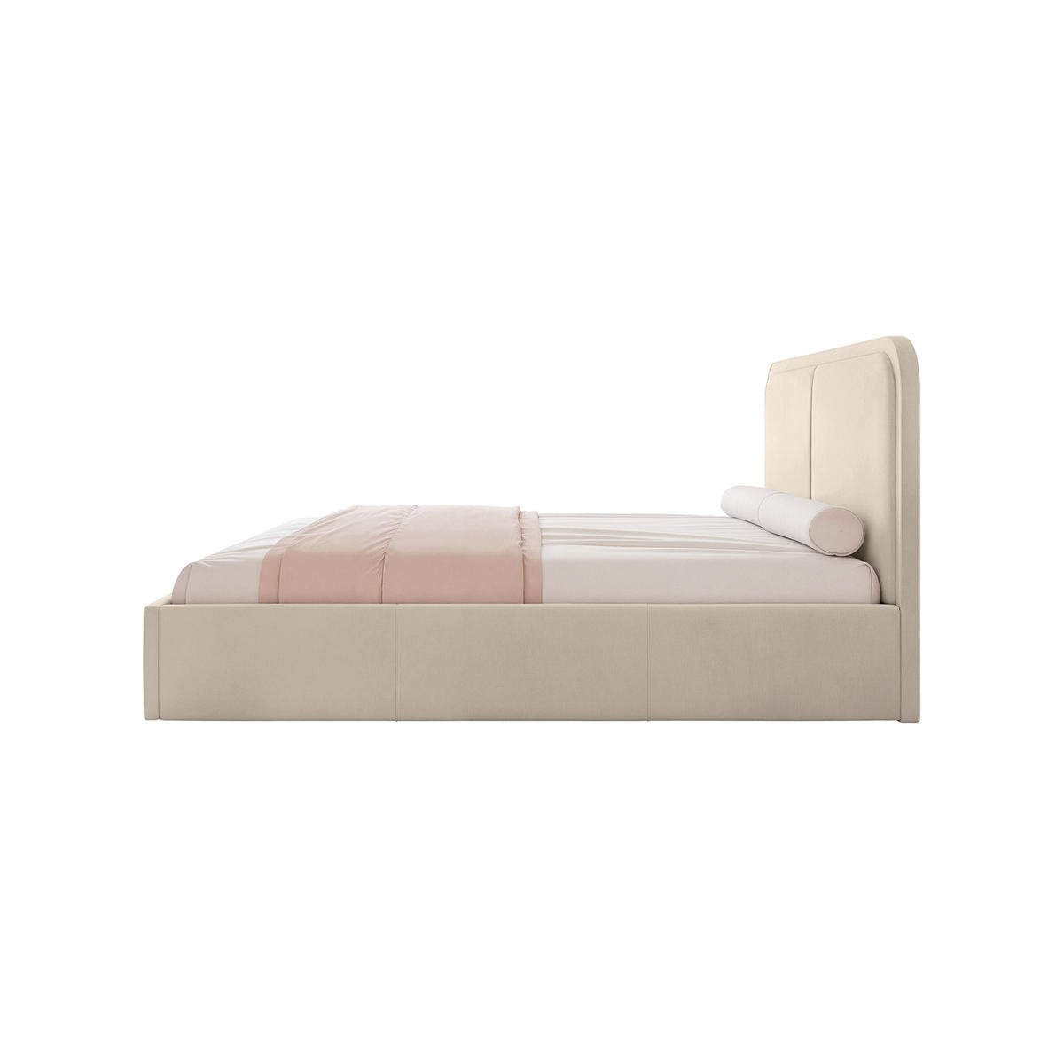POLSTERBETT OLLEO 140x200 cm, Ecru - Taupe, Textil (140/200cm) - Fedve