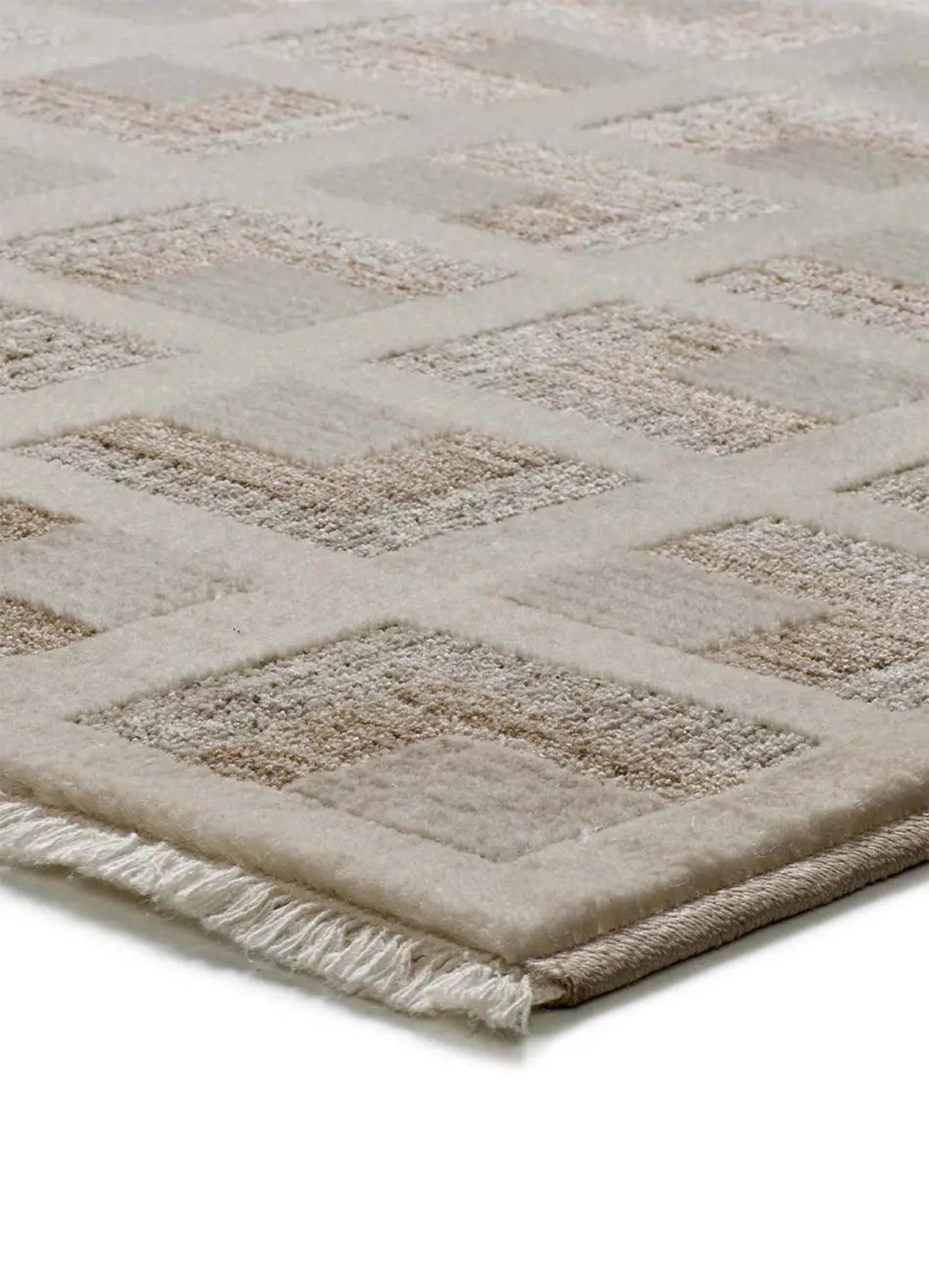KURZFLORTEPPICH Beige Ona 120/160 cm - Beige, Naturmaterialien/Textil (120/160cm) - Atticgo