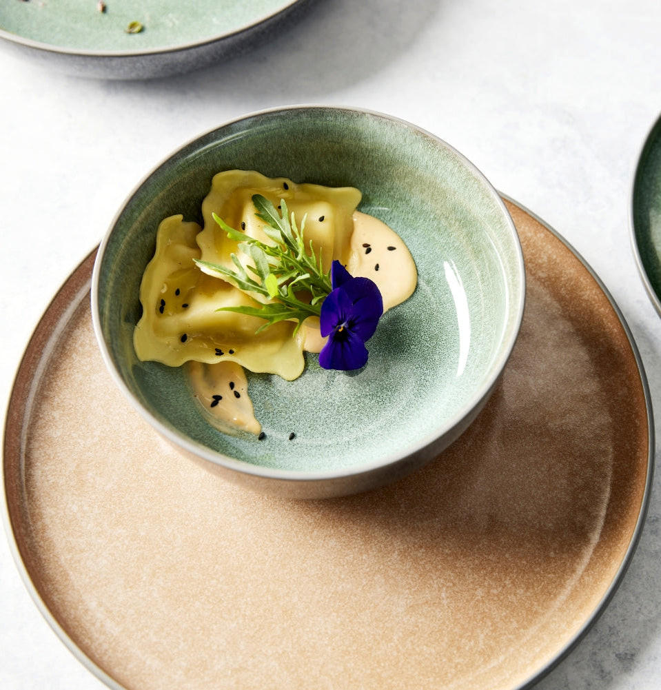 BECHER Tasse Lerida Meadow 350 ml - Grün, Keramik (0.35L) - Cosy & Trendy