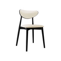 WOHNZIMMER STUHL KT65/C, Holzfarbe: Schwarz - Schwarz/Naturfarben, Holz/Textil (48/80/49cm) - MIRJAN24