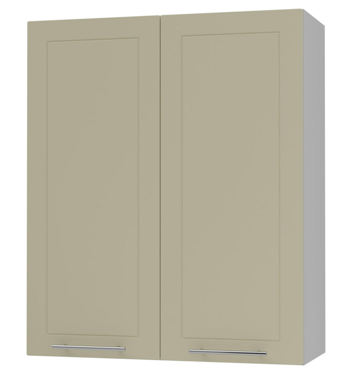 KÜCHENHÄNGESCHRANK Kvantum W4/80 Vanille Matt / Grau Matt 80 / 32,5 / 96cm - Creme/Grau, Holz/Holzwerkstoff (80/96/32.5cm) - Feldmann-Wohnen