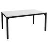 COUCHTISCH Mocca 1 - Schwarz/Weiß, Holzwerkstoff/Metall (60/100/50cm) - MIRJAN24