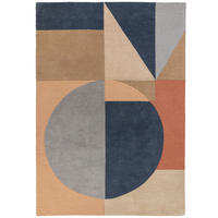 WOLLTEPPICH DEBEN, geometrisch, Pastell-Bunt, 160 x 230 cm - Multicolor, Textil (230/160cm) - KADIMA DESIGN