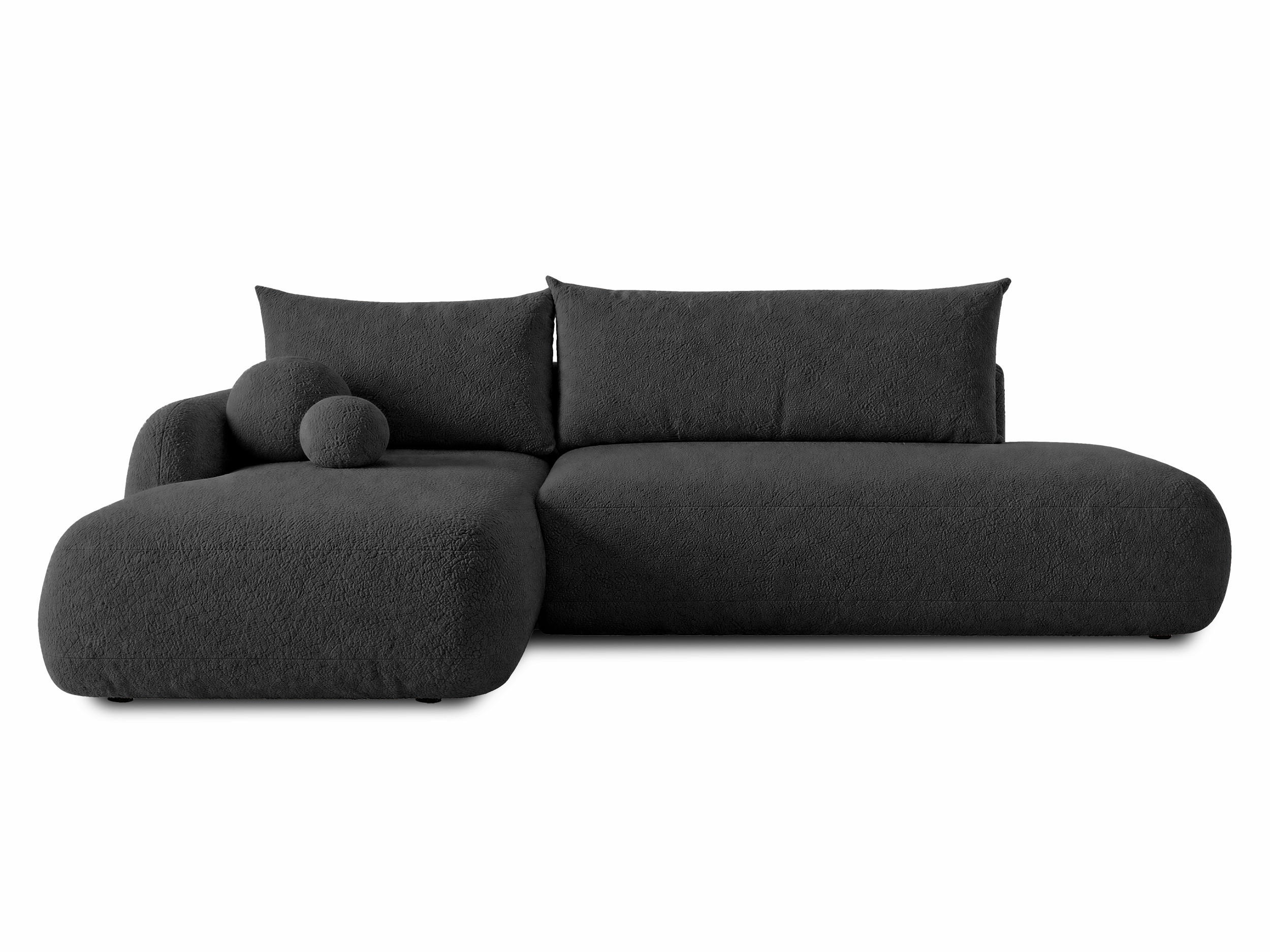 ECKSOFA Neto, Seite: Links - Schwarz, Holz/Kunststoff (300/187cm) - Sofnet