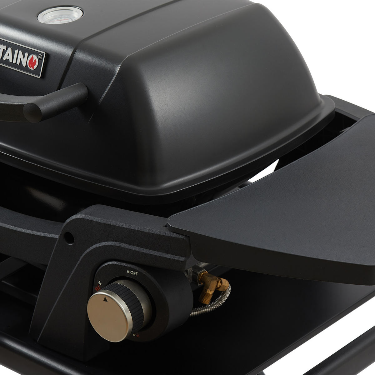 GASGRILL MAHTO Tischgrill Schwarz - Schwarz, Metall (102/34.5/45cm) - TAINO