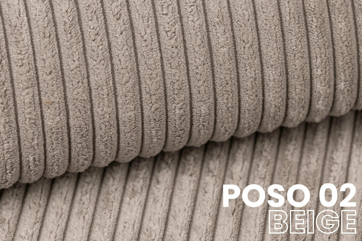 BOXBETT VICTOR 200/200 in Cord Beige H3 - Beige, Holz/Holzwerkstoff (200/200cm) - Deine Möbel 24