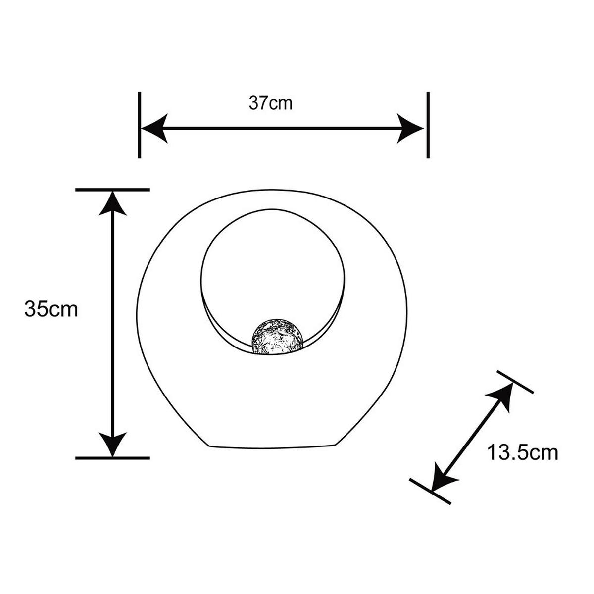 SOLARLEUCHTE LED Feuereffekt Messing 2er Set - Messingfarben, Glas (35/13.5/37cm) - Globo Lighting