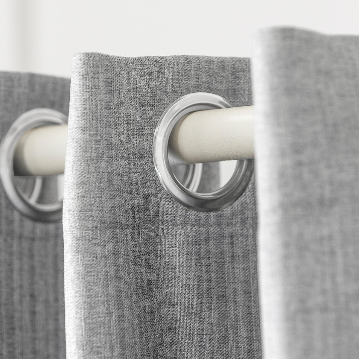 TELESKOPVORHANG Grau - Grau, Textil (115/12/10cm) - SoBuy