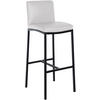 BARHOCKER Lederlook Weiß - Schwarz/Weiß, Textil/Metall (43/110/49cm) - CLP