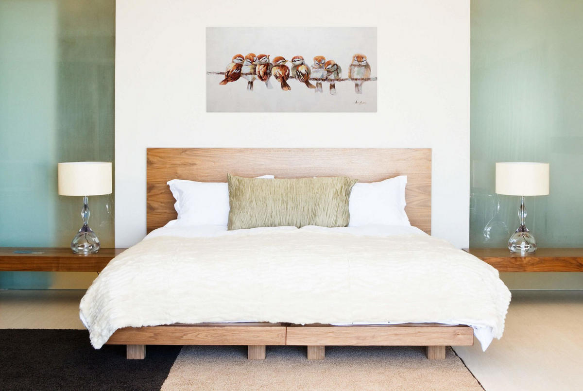 ÖLGEMÄLDE 120/60 cm - Braun/Grau, Holz/Textil (120/60cm) - KUNSTLOFT
