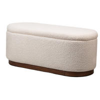 SITZBANK Wolle Weiß - Weiß, Textil (100/40/40cm) - Nordlys