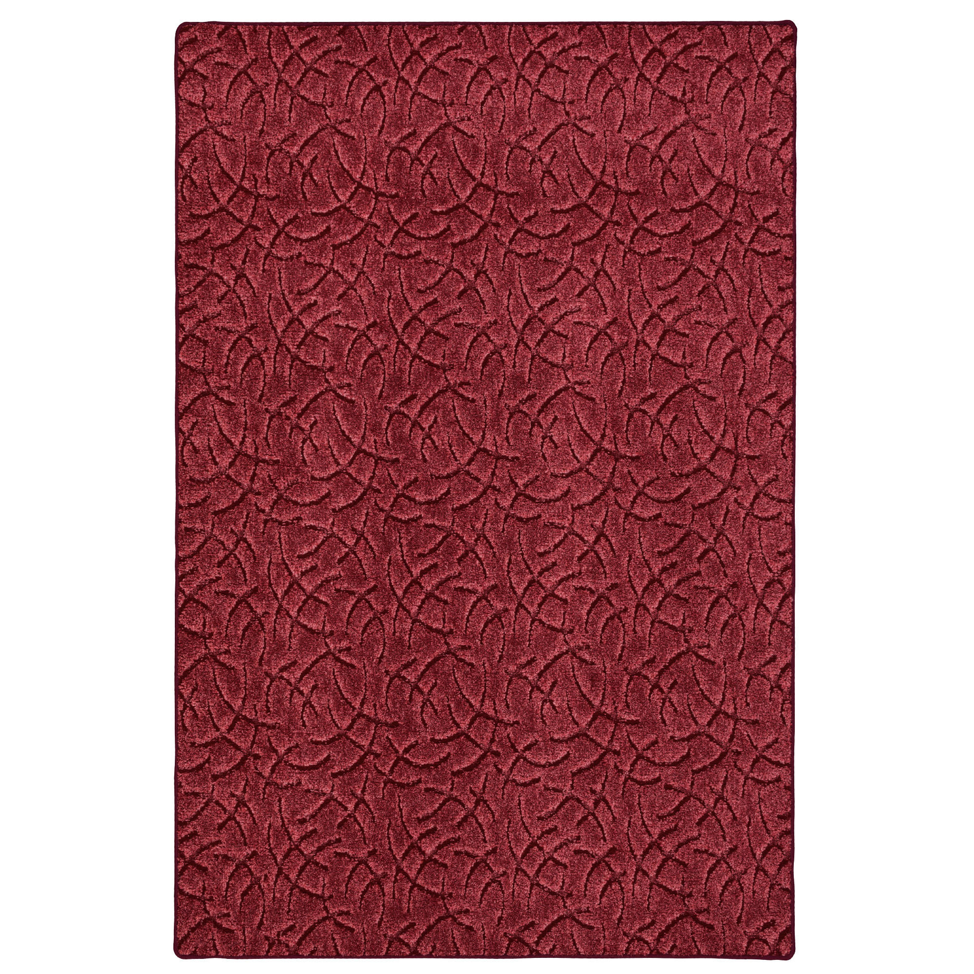 KONTURENSCHNITT HOCHFLOR LANGFLOR TEPPICH FRIEDA - Rot, Textil (100/200cm) - Snapstyle