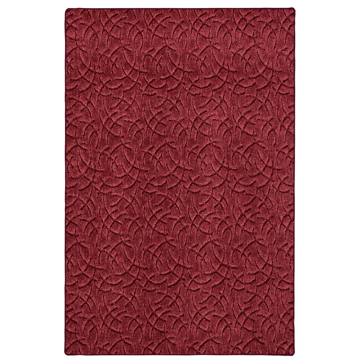 KONTURENSCHNITT HOCHFLOR LANGFLOR TEPPICH FRIEDA - Rot, Textil (200/300cm) - Snapstyle