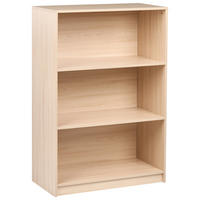BÜCHERREGAL mit 3 Ebenen 117 cm Hellbraun Zehna - Hellbraun, Holzwerkstoff (80/117/40cm) - Beliani