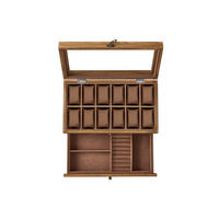UHRENBOX ASMARA - Braun, Glas (34/12.5/19cm) - Hansiro