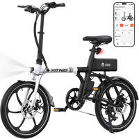 E-BIKE BK35S PRO , faltbar , 20 Zoll,7-Gang-Schaltung - Schwarz, Metall (73.5cm) - HITWAY