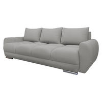 SCHLAFSOFA Logo 3 - Silberfarben/Hellgrau, Holz/Kunststoff (234/89/97cm) - MIRJAN24