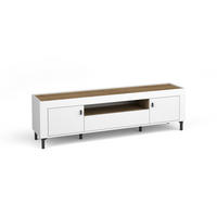 LOWBOARD Monta mit 2 Türen und 1 Schublade, Weiß - Weiß, Holzwerkstoff (177/52/40cm) - Beautysofa