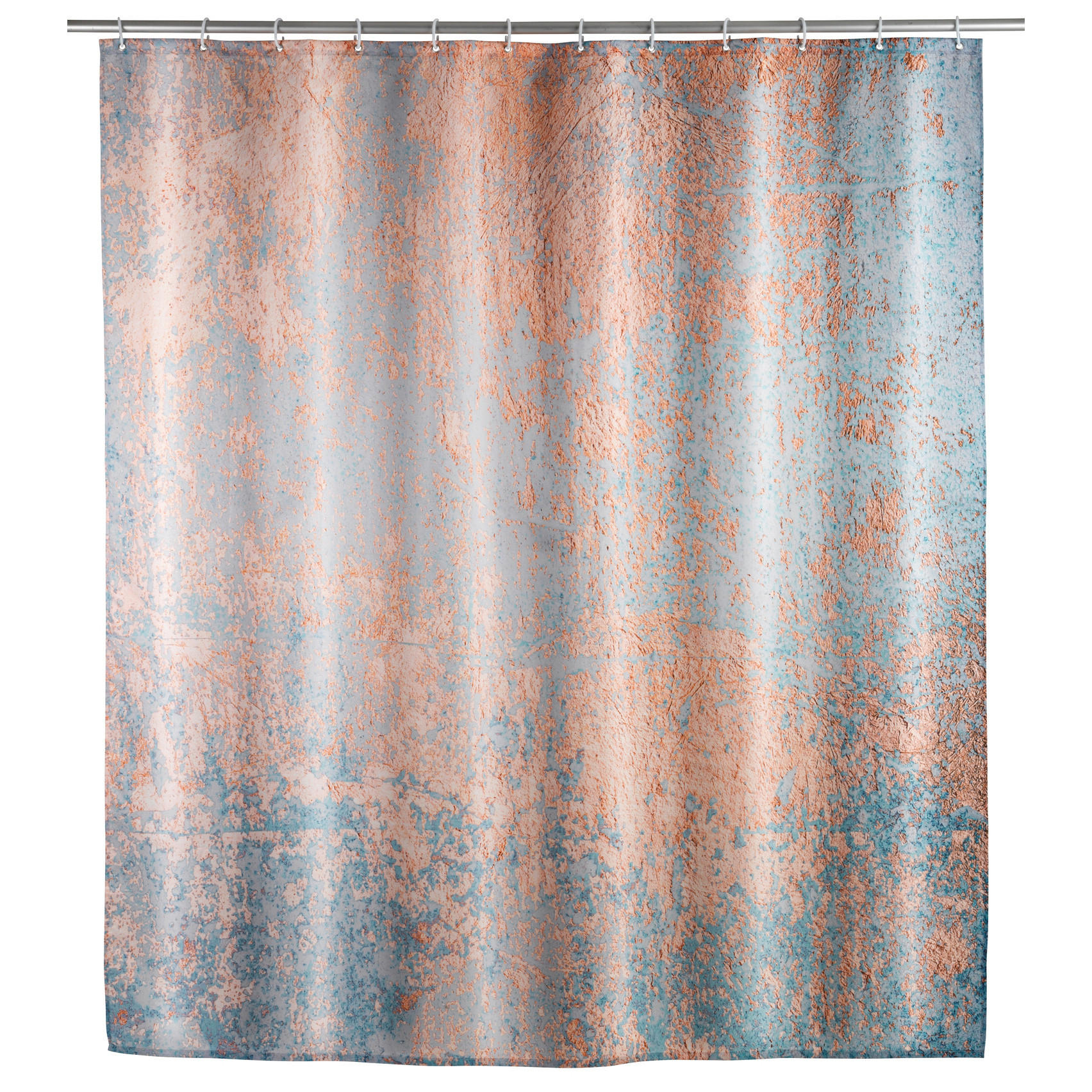 ANTI-SCHIMMEL-DUSCHVORHANG Kunststoff Agate 200/180 cm - Multicolor, Textil (180/200cm) - Wenko