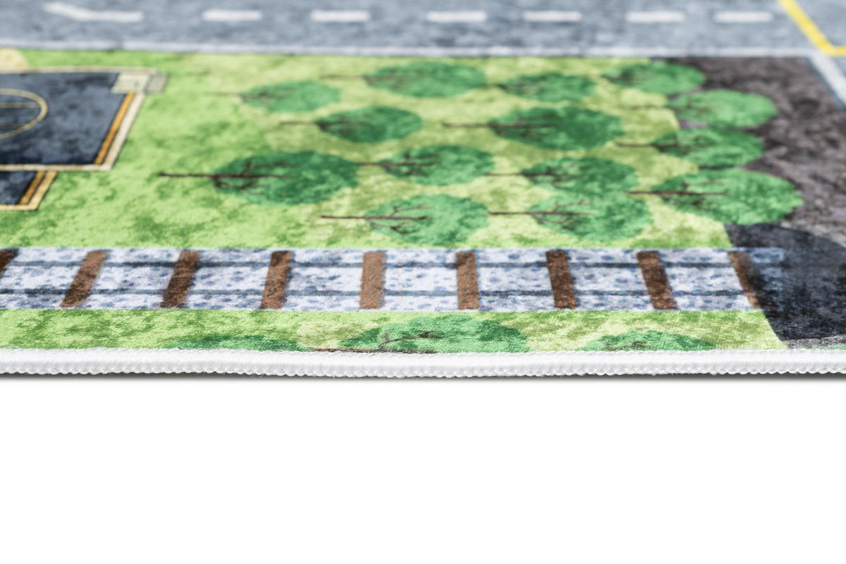 TEPPICH EMMA Grau 80/150 cm - Grau, Kunststoff (80/150cm) - Tapiso