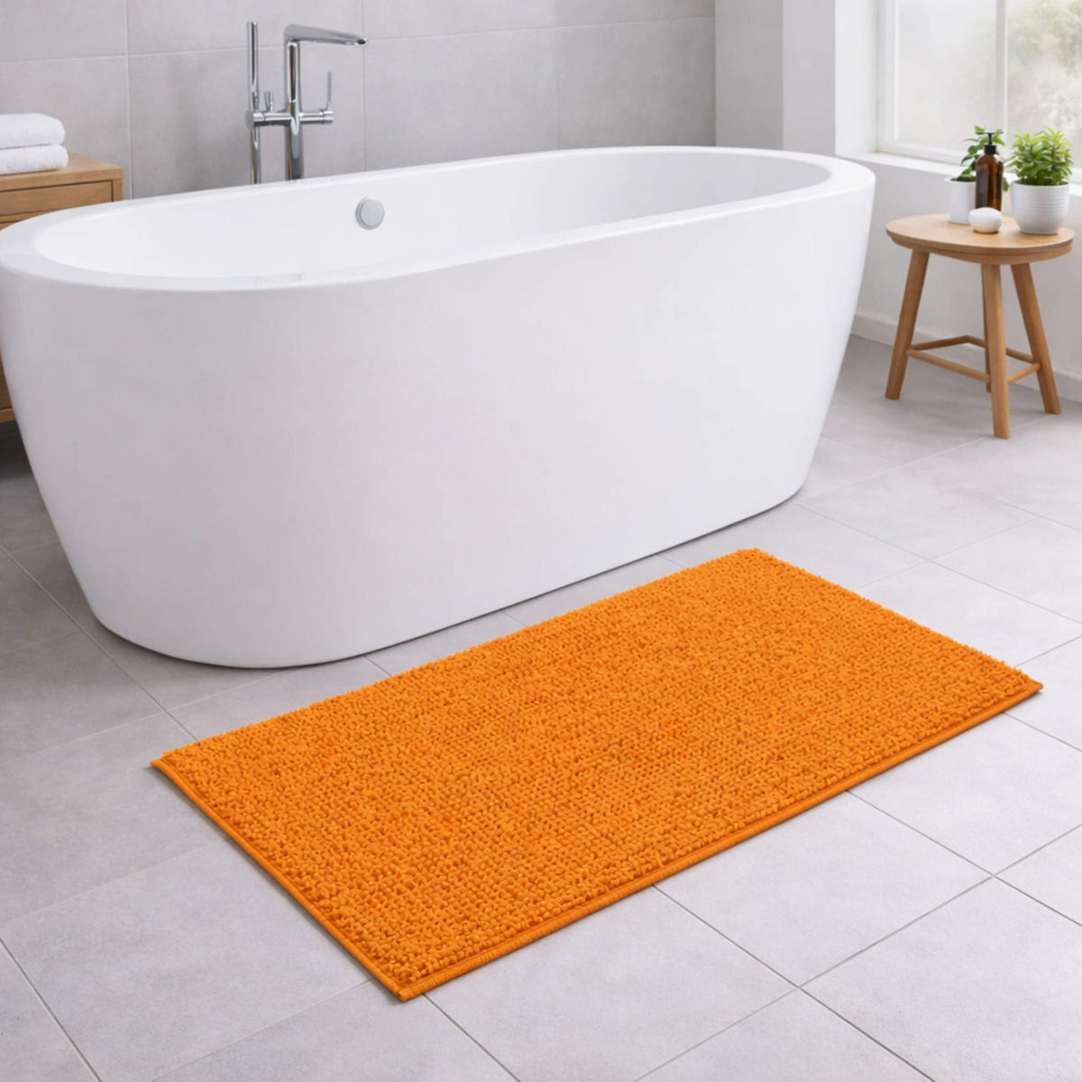 BADEMATTE PARIS - Orange, Textil (70/120cm) - WohnDirect