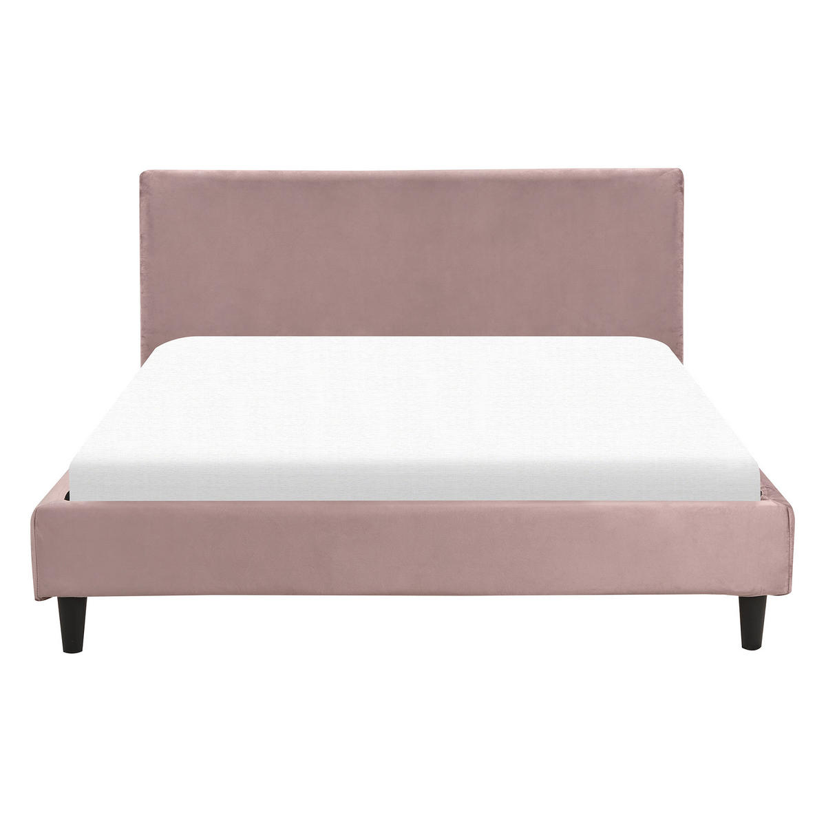 PAT TAPIȚAT 140/200cm roz Fitou - roz aprins, material textil (140/200cm) - Beliani